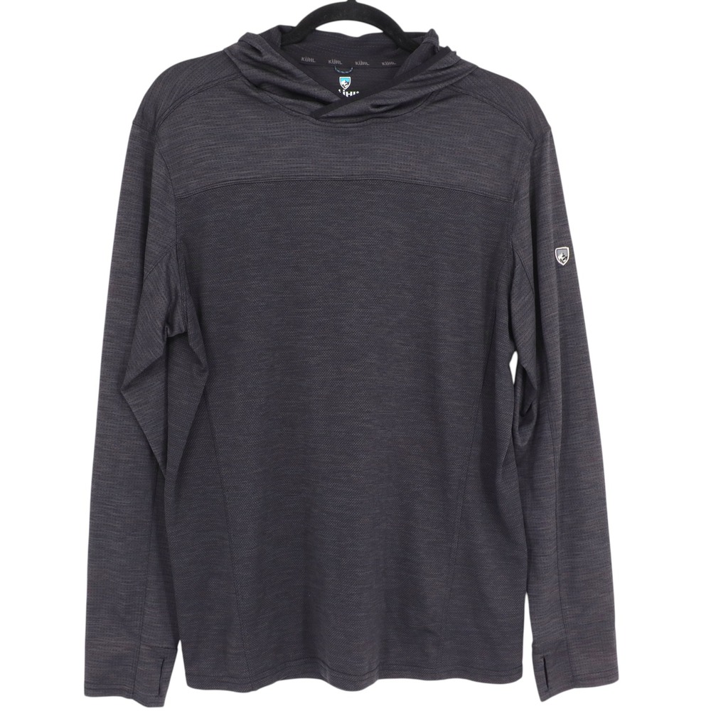 Kuhl Men's Engineered Hoody 7423 Size M Charcoal Pullover Long Sleeve Active